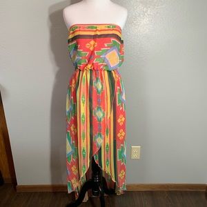 Rue 21 Aztec high low dress
